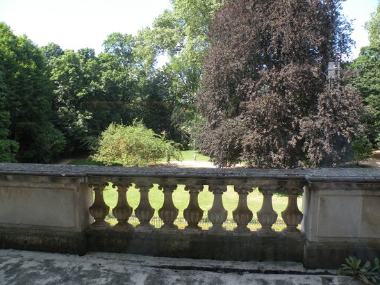  vue sur le parc de la Pépinière depuis la terrasse du Palais du Gouverneur